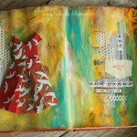 Origami dress journal page